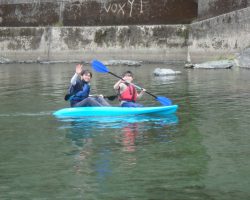 ４月水辺の教室「開校式  川でカヌーに乗ろう！」