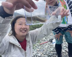 アウトドアガイドと行く、吉野川流域ツアー　第一弾『魚を獲って、生息環境について学ぶ＠鮎喰川　ガイド：庄野耕生（水中カメラマン）』